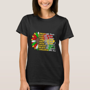 T-shirt Rêver Comme Un Leader Africain Pour Hommes Femmes