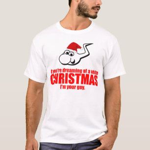 T-shirt Rêver de Noël blanc