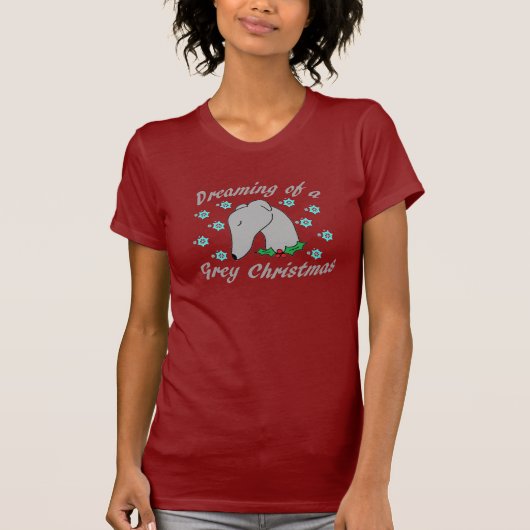 T-shirt Rêver de Noël gris 2 (Devant)