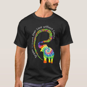 T-shirt Rêver sans peur Amour Eléphant Lgbt Fierté Cravate