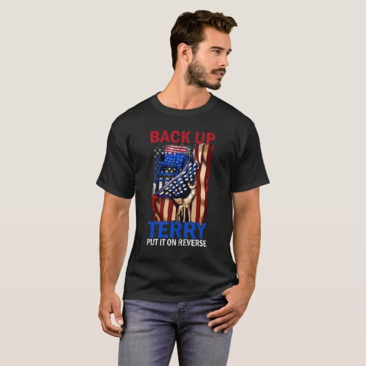 T-shirt Reverse Juillet 4 Fireworks Back It Up Terry Ameri (Devant entier)