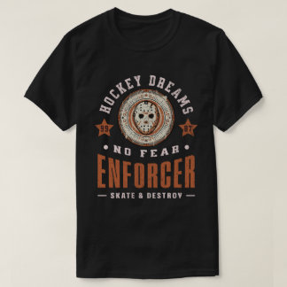 T-shirt Rêves de hockey Vêtements d'Exécuteur Sans Peur Po