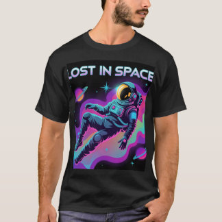 T-shirt Rêves de lune - L'astronaute assis seul dans l'esp