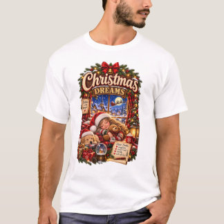 T-shirt Rêves de Noël – Nuit de Noël Magique et Confortabl