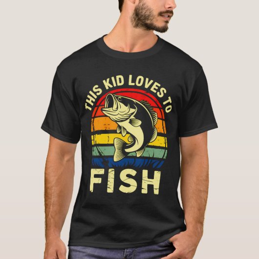 T-shirt Rêves d'enfance, Pêche (Devant)