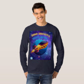 T-shirt rêves d'infini en gravité zéro , vaisseau spatial (Devant entier)