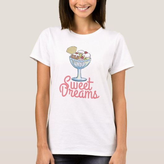 T-shirt Rêves doux - parfait de crème glacée (Devant)