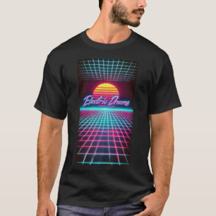 T-shirt Rêves électriques Retro Futuristic Art