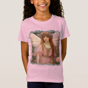 T-Shirt Rêves Enchanteurs : Un Portrait De Fée Rose Whimsi