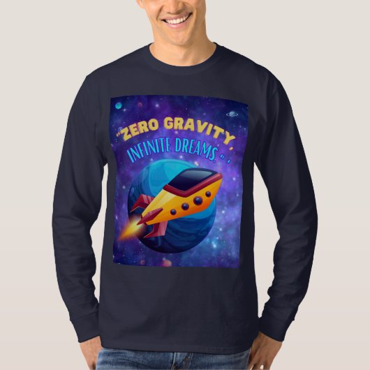T-shirt Rêves infinis de gravité zéro (Devant)