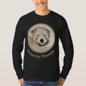 T-shirt Revêtu doux Roue Peinture Terrier Art original (Devant)