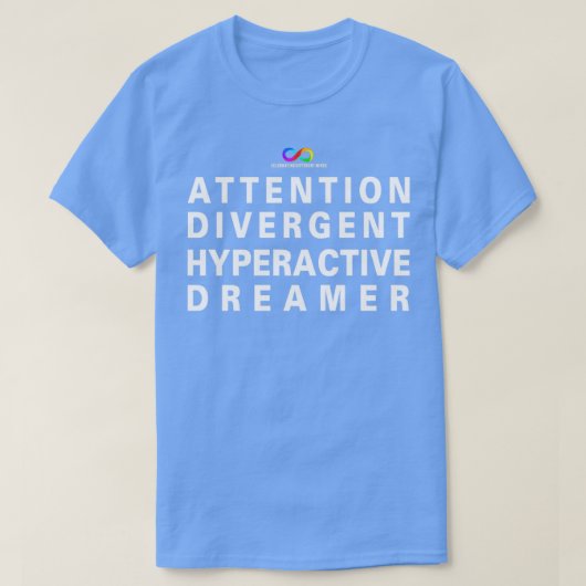 T-shirt Rêveur Hyperactif Divergent (Design devant)