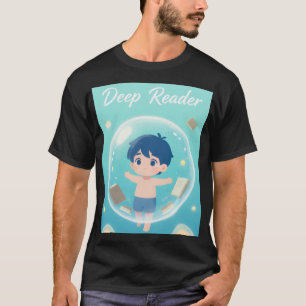 T-shirt Rêveur Magique : Petit Garçon et Livres Flottants