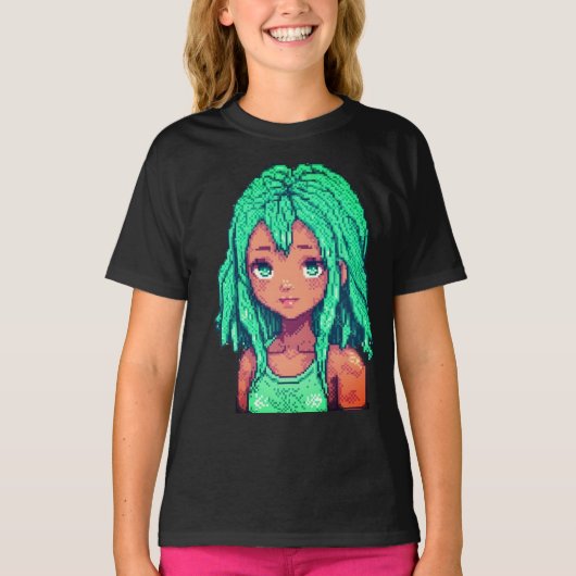 T-shirt Rêveuse Émeraude (Devant)