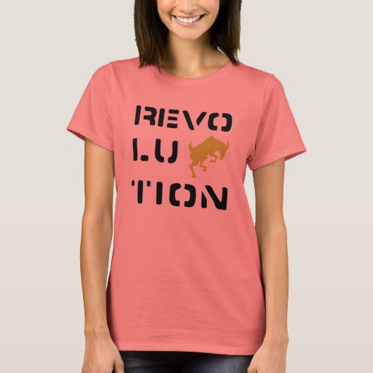 T-shirt RÉVOLUTION Blanc (Devant)
