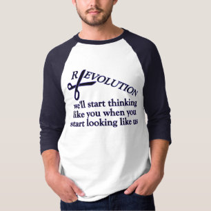 T-shirt Révolution contre évolution