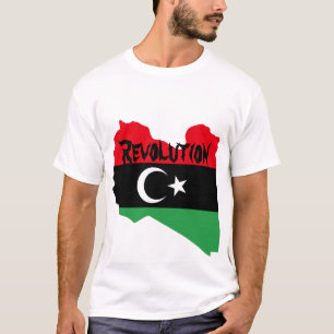 T-shirt Révolution dans la chemise de la Libye