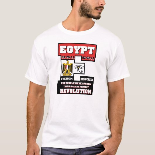 T-shirt Révolution de l'Egypte (Devant)