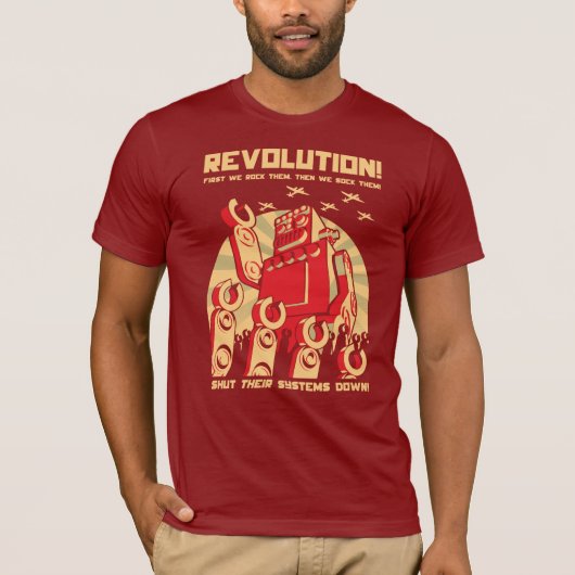 T-shirt Révolution de robot (Devant)