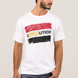 T-shirt Révolution égyptienne (la grunge se fanent)