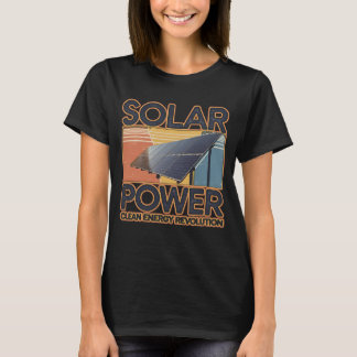 T-shirt RÉVOLUTION ÉNERGÉTIQUE PROPRE ÉNERGIE SOLAIRE styl