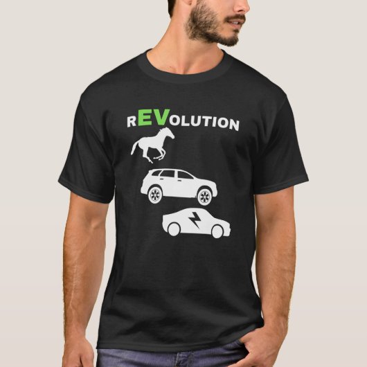 T-shirt Révolution EV, Conduite E-Cars EV Life Funny Elect (Devant)