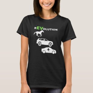 T-shirt Révolution EV, Conduite E-Cars EV Life Funny Elect