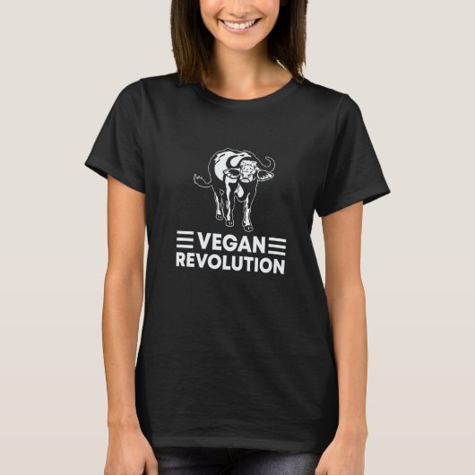 T-shirt Révolution végane Buffalo (Devant)
