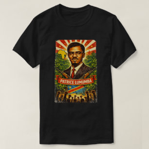 T-shirt révolutionnaire panafricain Patrice Lumumb
