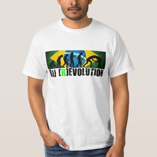T-shirt RevolutionT-chemise de diagramme d'évolution de (Devant)