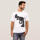 T-shirt Revolver de dessin (Devant entier)
