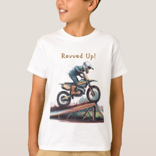 T-shirt Revved Up Racer : Motorbike Anniversaire Bash