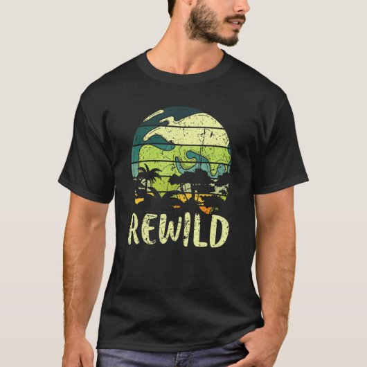 T-shirt Rewild Save World Jour des terres Conservation Pla (Devant)