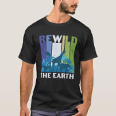 T-shirt Rewild The Earth Recycle Recycling Jour des terres (Devant)