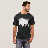 T-shirt rewilding bison bison (Devant entier)