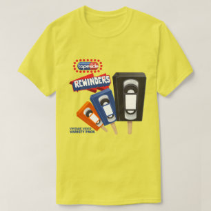 T-shirt Rewinders : parodie de glace à l'eau VHS