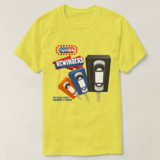 T-shirt Rewinders : parodie de glace à l'eau VHS
