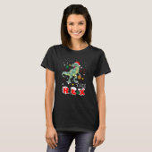 T-shirt Rex Arbre de Noël Dinosaure (Devant entier)
