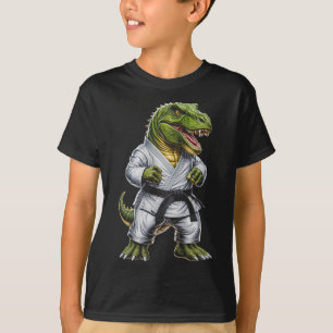 T-shirt Rex Arts Martiaux Dinosaure Karaté Judo Bjj Combat