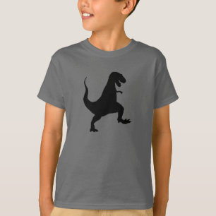 T-shirt Rex de Tyrannosaurus hurlant et silhouette de
