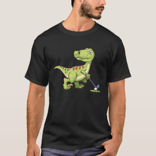 T-shirt Rex Dinosaur Golf Plays Golfer