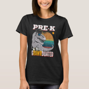 T-shirt Rex Dinosaure Graduation Pré K Rex Dinosaur Rawr P