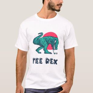 T-shirt Rex Golfing Rex Dinosaur Pun Golf T Rex Di