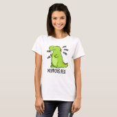 T-shirt Rex Nerveux Dinosaure Dinosaure TRex Pun (Devant entier)