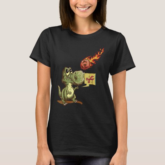 T-shirt Rex Pierre Feuille Ciseaux Comète 1 (Devant)