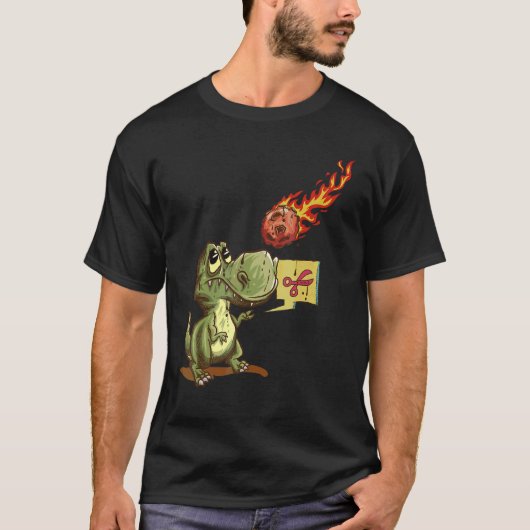 T-shirt Rex  Pierre Feuille Ciseaux  Comète 1 (Devant)