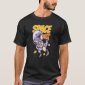 T-shirt Rex Spatiale Portant Un Casque Spatial Avec Planèt (Devant)