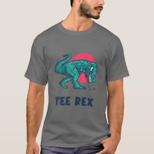 T-shirt Rex Spelen Golf - Golfen Rex Pun Golf T-sh