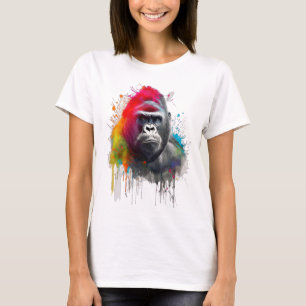 T-shirt Rey de la Selva: Majestuoso Gorila Espald