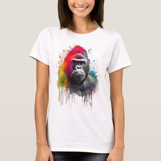 T-shirt Rey de la Selva: Majestuoso Gorila Espald (Devant)